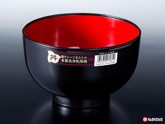 レンジ丼　黒（1個組）  100個セット ナカヤ化学産業（JAN:4955959130819）送料無料