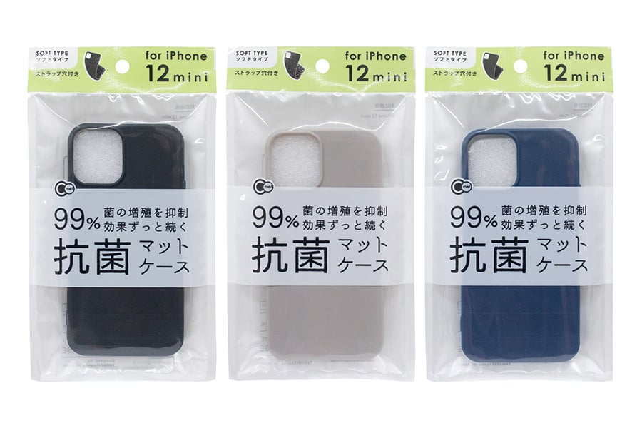 iPhone12mini 抗菌ケース　アソート 【まとめ買い120個セット】 山田化学 （4965534111812）送料無料