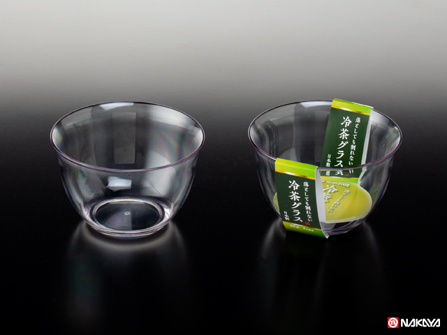 冷茶グラスクリア（1個組）  100個セット ナカヤ化学産業（JAN:4955959160717）送料無料